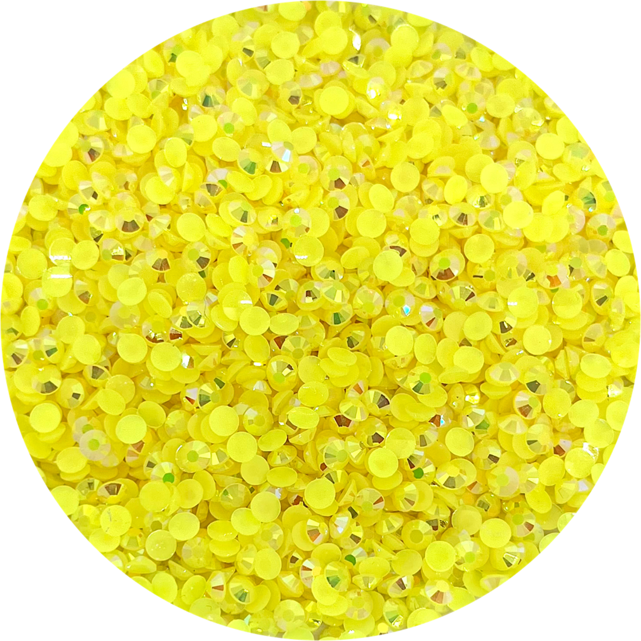 Resin Rhinestones - Pastel Yellow Jelly - Lauren Quigley's Rock Candy by Glitter Heart Co.™